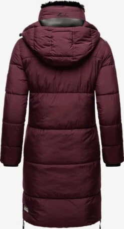 Marikoo Manteaux Dhiver Manteau D’hiver Femme Rouge Cerise -Marikoo d064963dbbf2440ed653e65c9ea09285