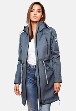 Marikoo Parkas Parka Mi-saison Femme Bleu -Marikoo d0eaf8de5aa77331c3d560d56b933aa7