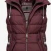 Marikoo Vestes Sans Manches Gilet Taisaa Femme Bordeaux -Marikoo d1b0899431d60c1e7887d9226d474602