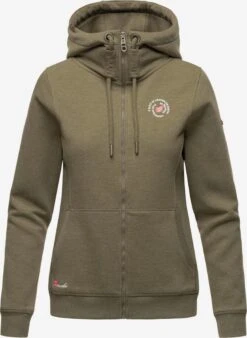 Marikoo Sweats Zippés Veste De Survêtement Setsunaa Femme Olive
