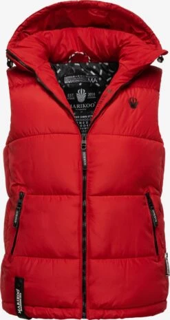 Marikoo Vestes Sans Manches Gilet Eisflöckchen Femme Rouge -Marikoo d6d6a2c5f092148c0d6df27ce034348b