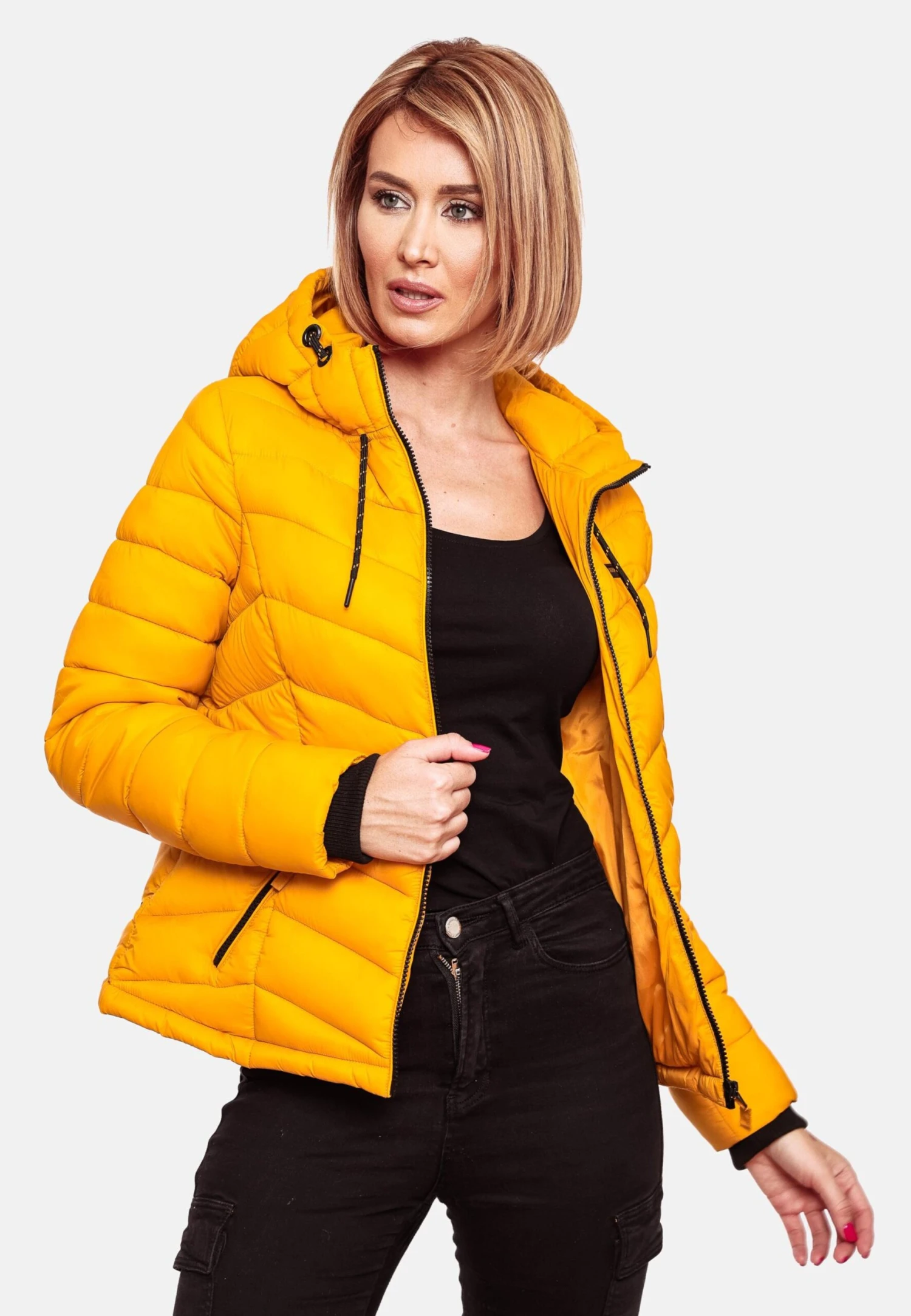 Marikoo Vestes De Mi-saison Veste Mi-saison Kuala Femme Jaune 9 Marikoo Vestes De Mi-saison Veste Mi-saison Kuala Femme Jaune – Image 7