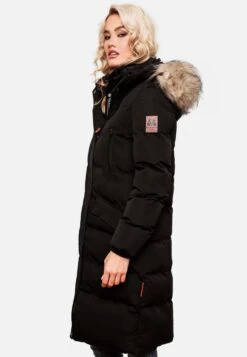 Marikoo Manteaux Dhiver Manteau D’hiver Schneesternchen Femme Noir -Marikoo db4a498f7ede23f425868280e14f9b0a