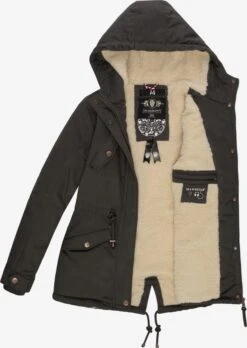 Marikoo Vestes Dhiver Veste D’hiver Manolya Femme Anthracite -Marikoo dc51ad48aa017fff1a68571fc30d0045