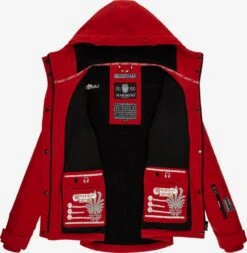 Marikoo Vestes De Mi-saison Veste Mi-saison Kleine Zicke Femme Rouge Feu -Marikoo df3f276540f2c05ced7e6be63bf8e009