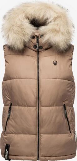 Marikoo Vestes Sans Manches Gilet Eisflöckchen Femme Marron -Marikoo dfb6f75c2aa2e3df2dce8aa5b6f4a392