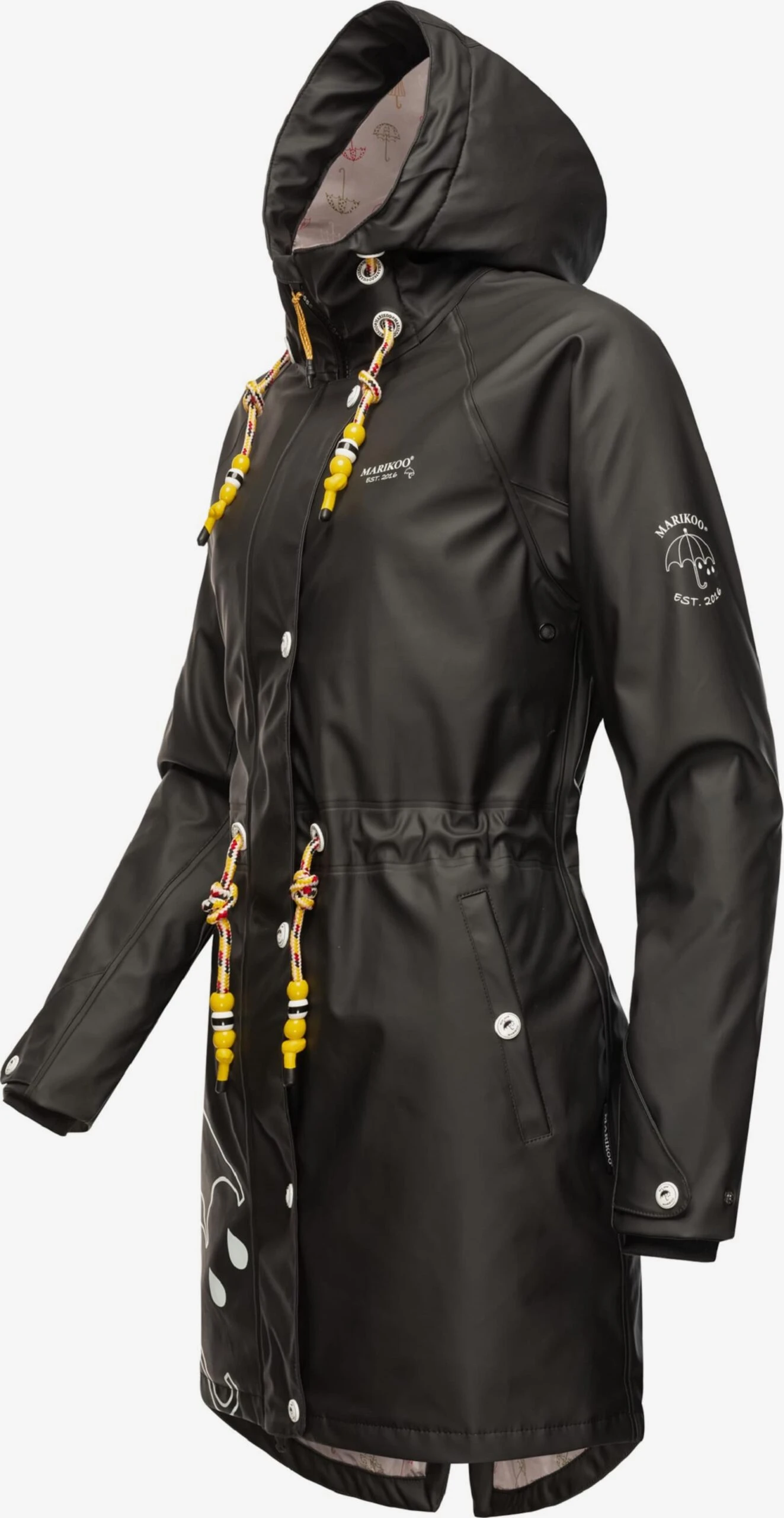 Marikoo Manteaux De Pluie Manteau Fonctionnel Femme Noir 4 Marikoo Manteaux De Pluie Manteau Fonctionnel Femme Noir – Image 2