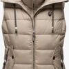 Marikoo Vestes Sans Manches Gilet Taisaa Femme Taupe -Marikoo e065a8e2f6ebcaaeef9ca457d052b5f9