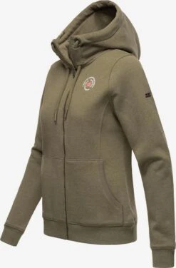 Marikoo Sweats Zippés Veste De Survêtement Setsunaa Femme Olive -Marikoo e19eb91edcab80fd9e52a09cffc97d16