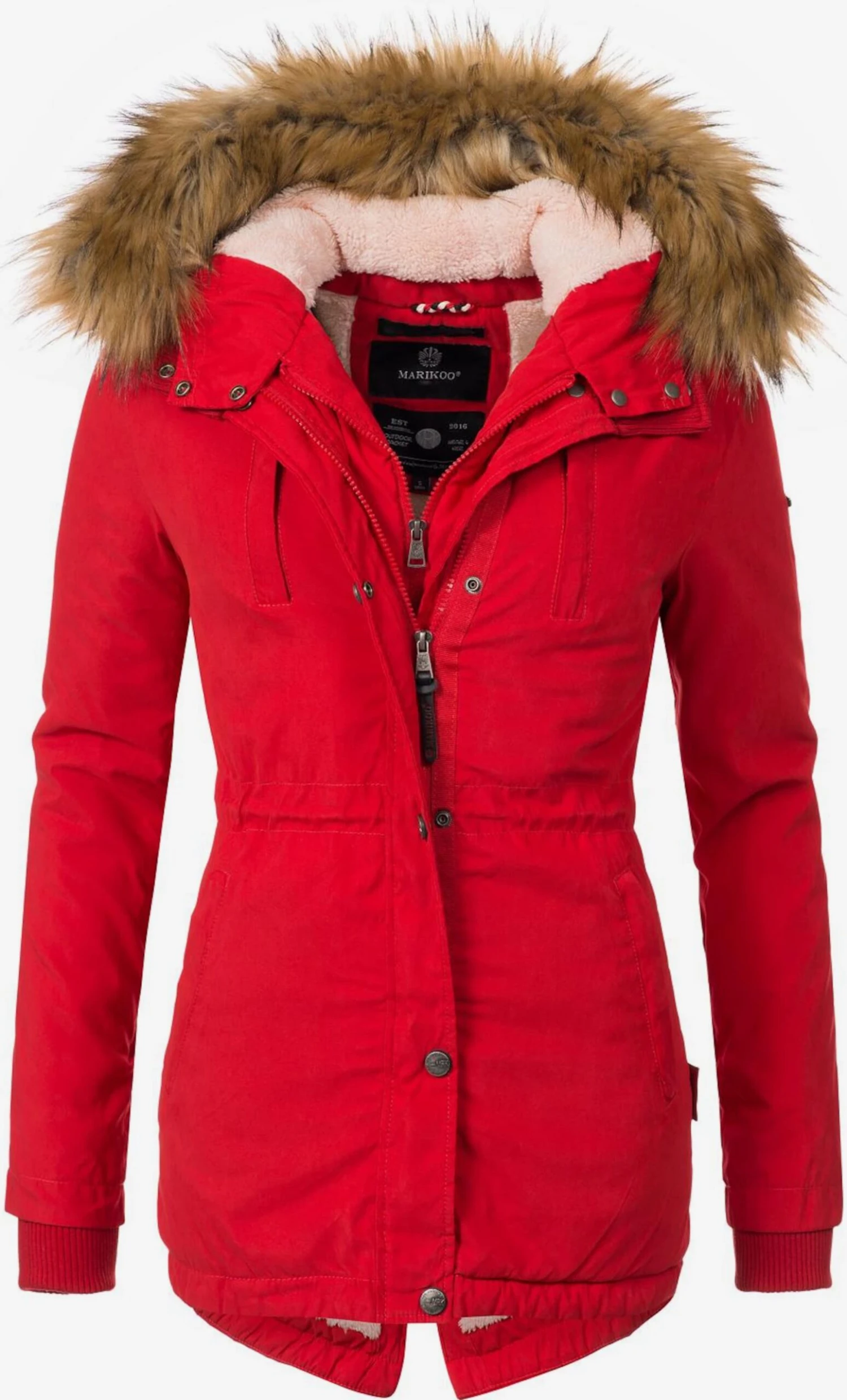 Marikoo Parkas Parka D’hiver Akira Femme Rouge 3 Marikoo Parkas Parka D’hiver Akira Femme Rouge