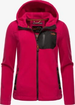 Marikoo Vestes Dextérieur Veste En Polaire Mount Iwaki Femme Framboise