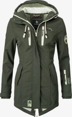 Marikoo Manteaux De Pluie Manteau Fonctionnel Zimtzicke Femme Kaki