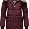 Marikoo Manteaux Dhiver Manteau D’hiver Chaskaa Femme Bordeaux -Marikoo e6f35124360219e51ea1336fde14e4a3