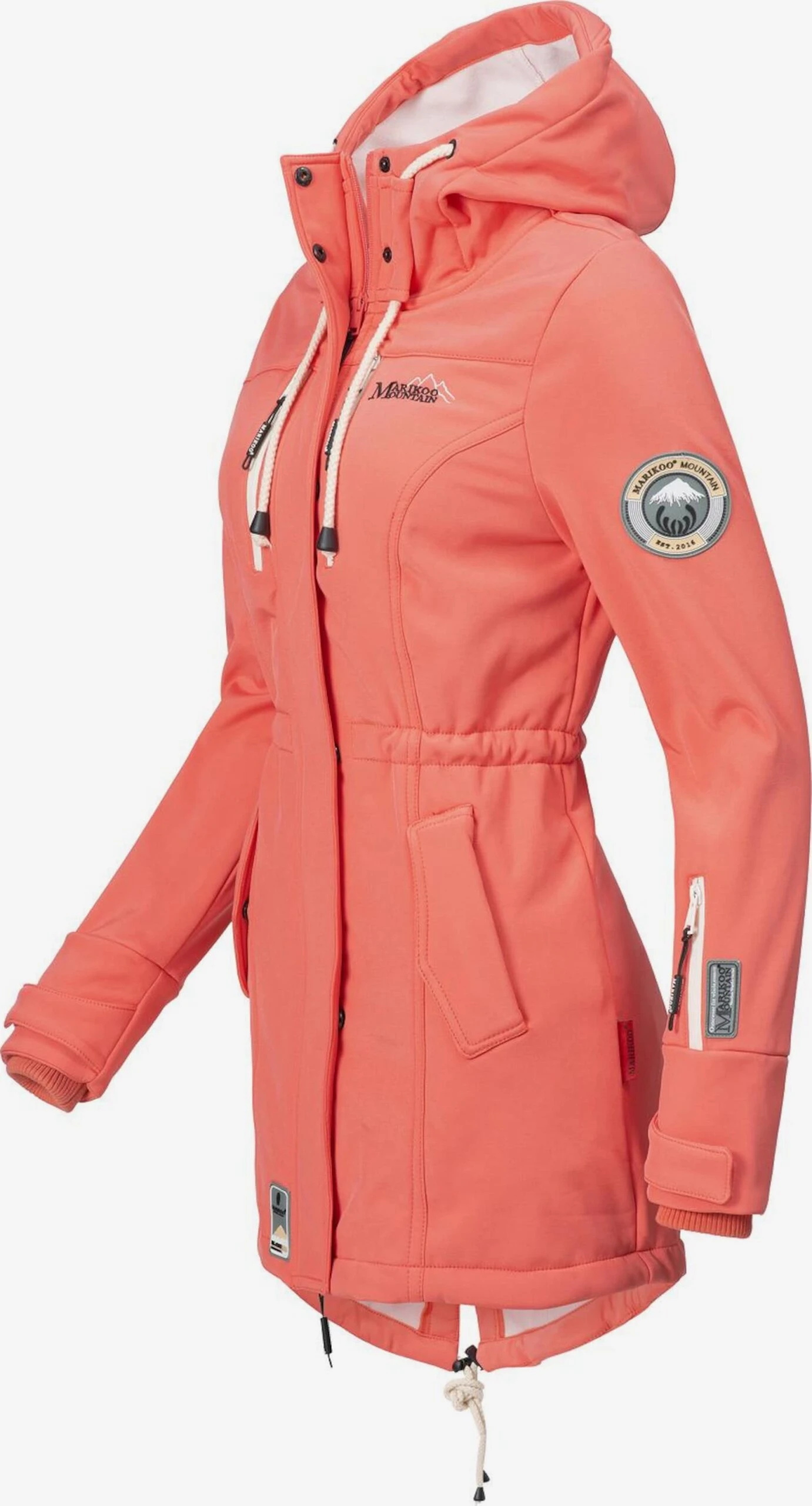 Marikoo Manteaux De Pluie Manteau Fonctionnel Zimtzicke Femme Corail 5 Marikoo Manteaux De Pluie Manteau Fonctionnel Zimtzicke Femme Corail – Image 3