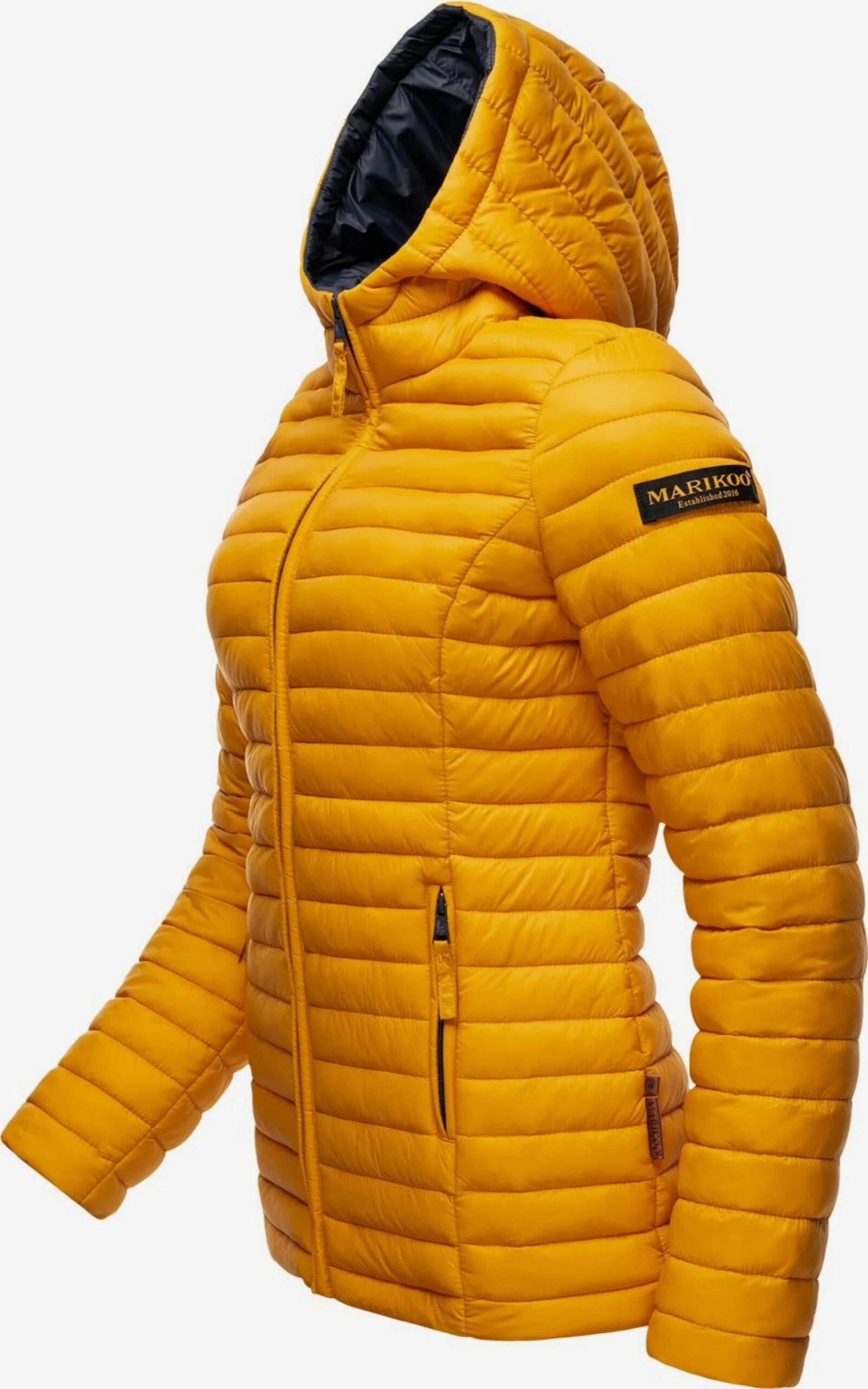 Marikoo Vestes De Mi-saison Veste Mi-saison Asraa Femme Jaune 4 Marikoo Vestes De Mi-saison Veste Mi-saison Asraa Femme Jaune – Image 2