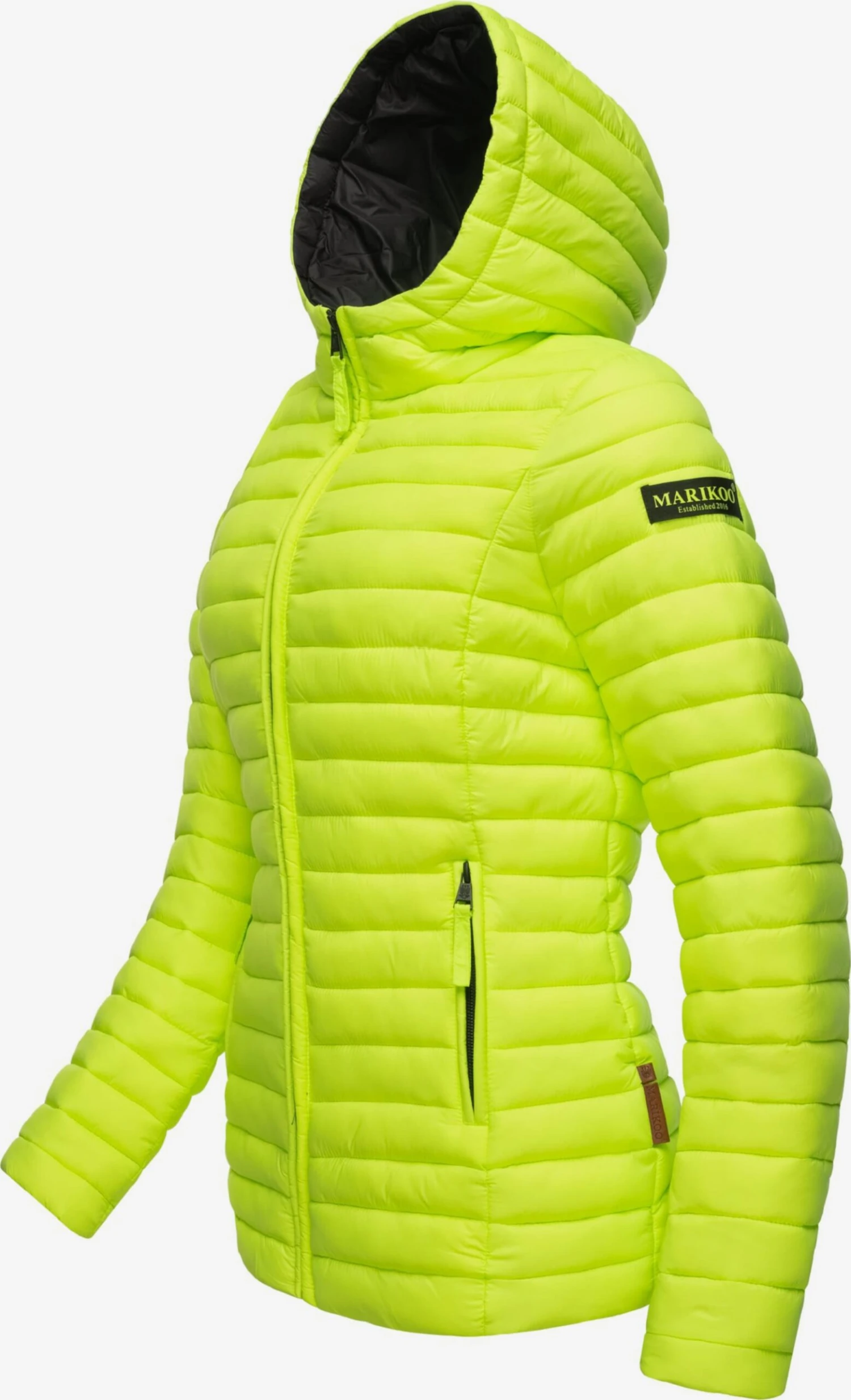 Marikoo Vestes De Mi-saison Veste Mi-saison Asraa Femme Vert Fluo 4 Marikoo Vestes De Mi-saison Veste Mi-saison Asraa Femme Vert Fluo – Image 2