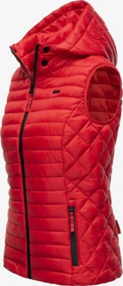 Marikoo Vestes Sans Manches Gilet Hasenpfote Femme Rouge -Marikoo eb9bf29645dbd4f432879965d91e6670