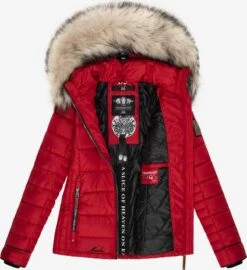 Marikoo Vestes Dhiver Veste D’hiver Lerikaa Femme Rouge -Marikoo ebd0b85b166a81314e3b459d1c053fe2