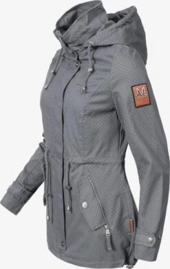 Marikoo Parkas Parka Mi-saison Nyokoo Femme Gris Basalte / Gris Argenté -Marikoo ec10ee815b11e860adc9457941fdb663