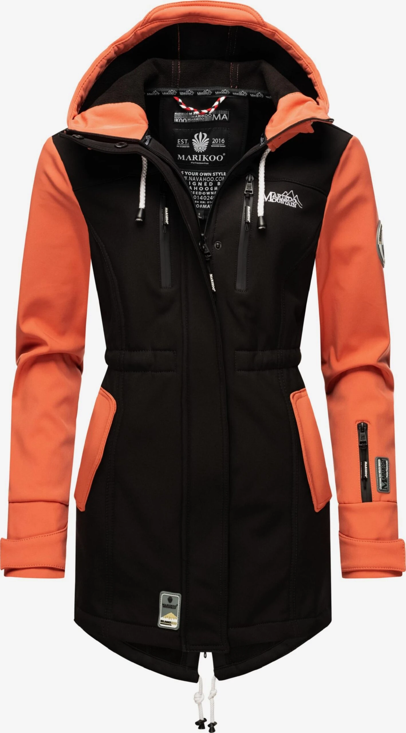 Marikoo Manteaux De Pluie Manteau Fonctionnel Zimtzicke Femme Pêche