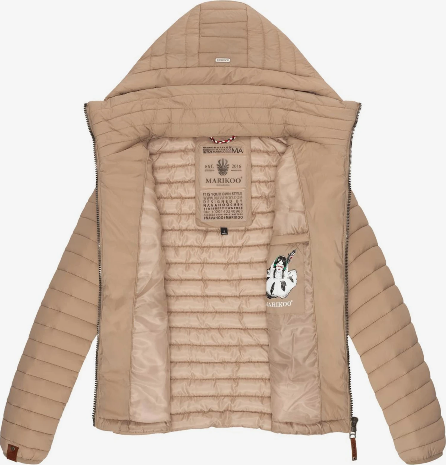 Marikoo Vestes De Mi-saison Veste Mi-saison Löwenbaby Femme Noisette 4 Marikoo Vestes De Mi-saison Veste Mi-saison Löwenbaby Femme Noisette – Image 2