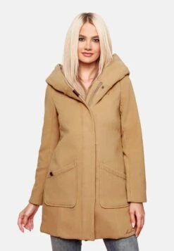 Marikoo Manteaux Dhiver Manteau D’hiver Maikoo Femme Caramel -Marikoo ee9db8bde79959e604698286431d544e