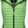 Marikoo Vestes Sans Manches Gilet Femme Vert -Marikoo efc7ca7b9d8100016b16bc3d313280a5