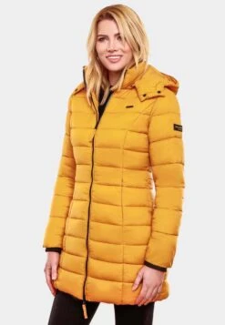 Marikoo Manteaux Courts Manteau D’hiver Abendsternchen Femme Jaune Dor -Marikoo f103a03884d8293c66b8ebde6cb56128
