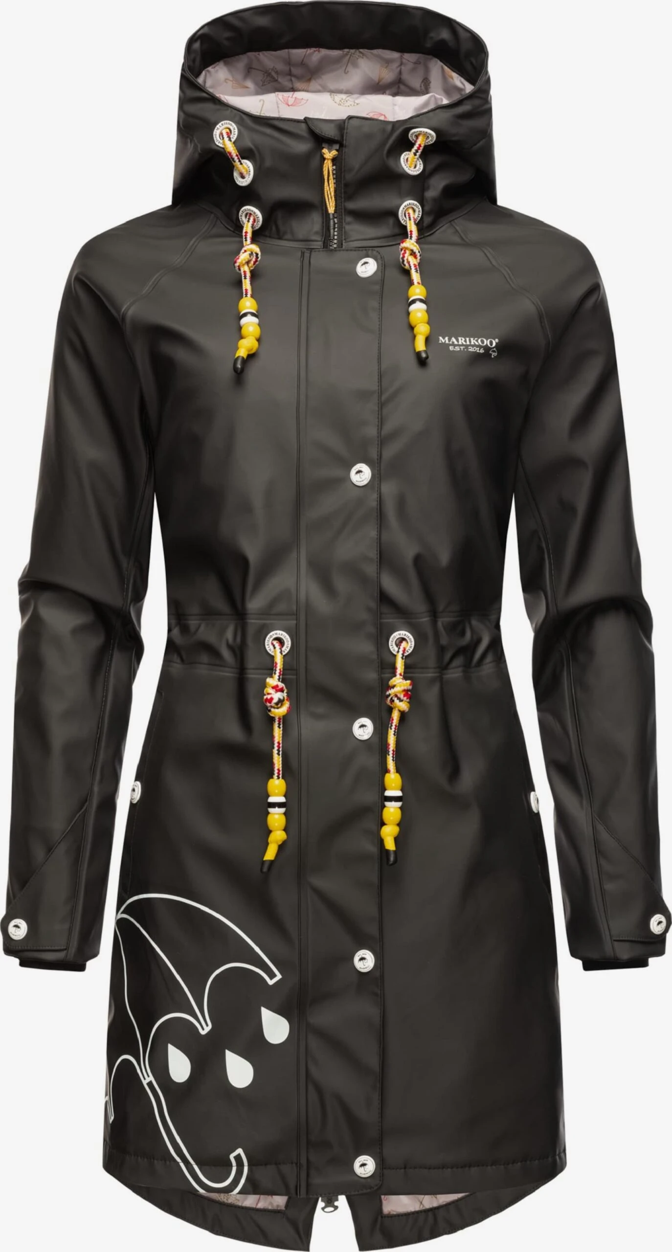 Marikoo Manteaux De Pluie Manteau Fonctionnel Femme Noir 3 Marikoo Manteaux De Pluie Manteau Fonctionnel Femme Noir