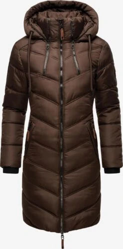 Marikoo Manteaux Dhiver Manteau D’hiver Armasa Femme Marron