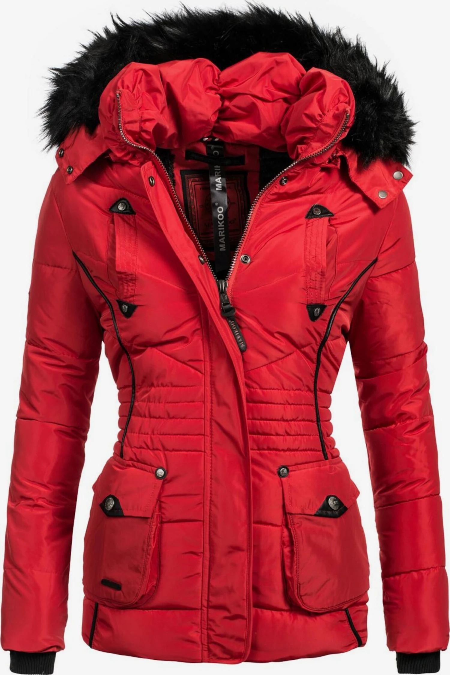 Marikoo Vestes Dhiver Veste D’hiver Vanilla Femme Rouge 3 Marikoo Vestes Dhiver Veste D’hiver Vanilla Femme Rouge