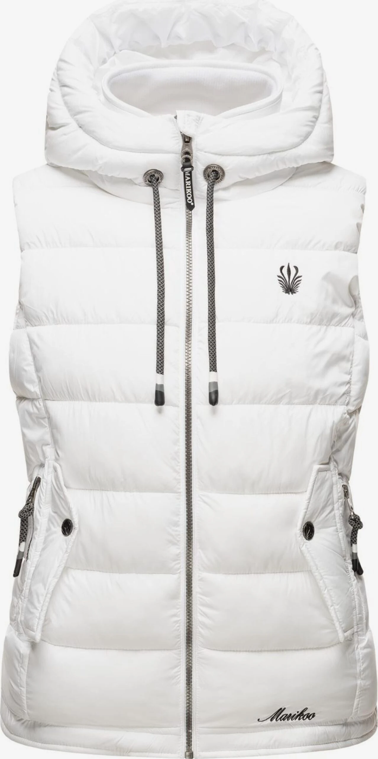 Marikoo Vestes Sans Manches Gilet Taisaa Femme Blanc 4 Marikoo Vestes Sans Manches Gilet Taisaa Femme Blanc – Image 2