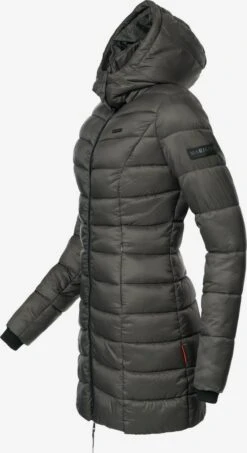 Marikoo Manteaux Courts Manteau D’hiver Abendsternchen Femme Anthracite -Marikoo f777c22dd773046171af909dacda6737