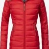 Marikoo Manteaux Dhiver Manteau D’hiver Rose Femme Rouge -Marikoo f9aaa115fd273f17e05fe6304c99b069