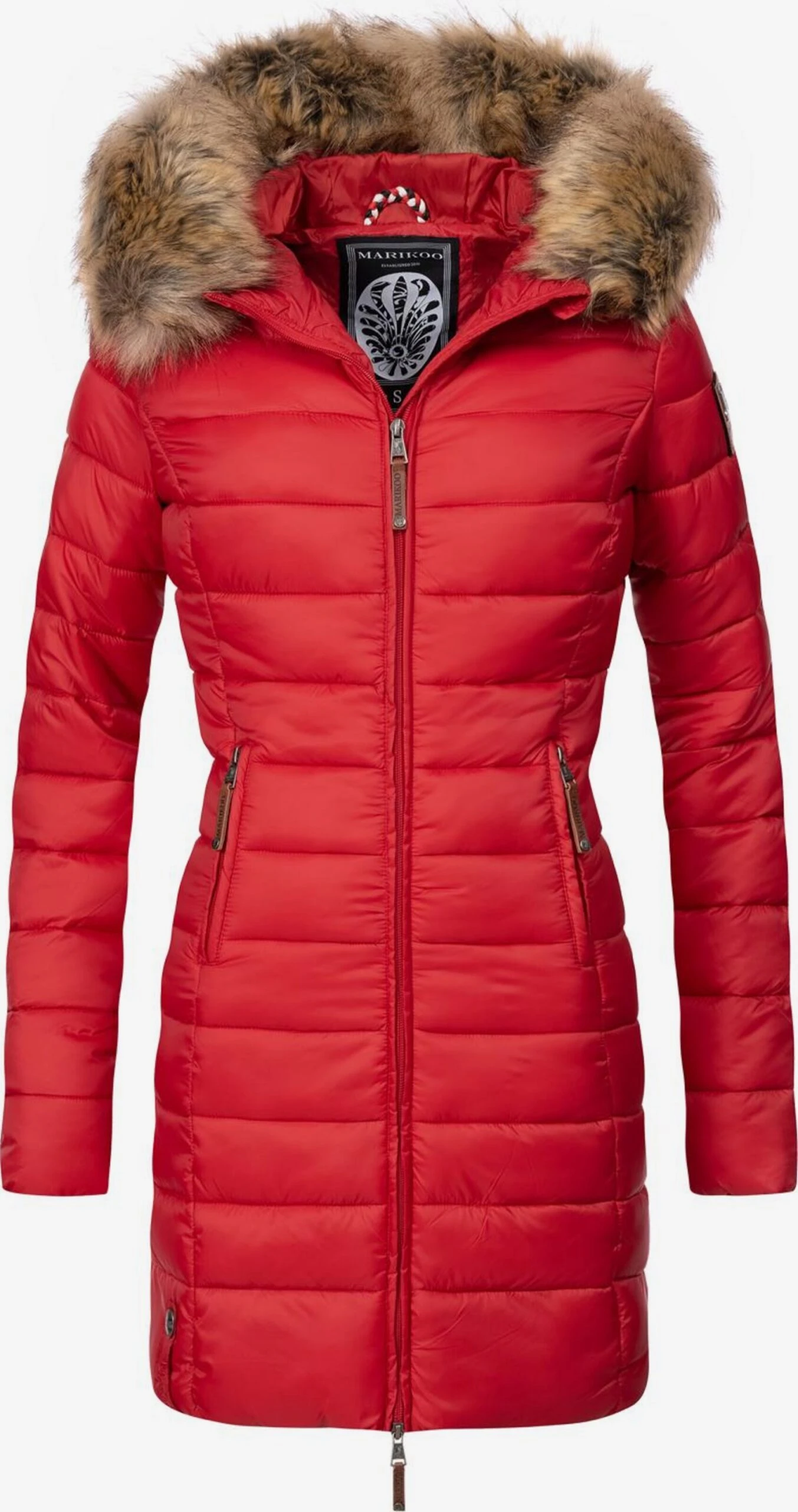 Marikoo Manteaux Dhiver Manteau D’hiver Rose Femme Rouge 3 Marikoo Manteaux Dhiver Manteau D’hiver Rose Femme Rouge