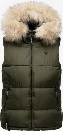 Marikoo Vestes Sans Manches Gilet Eisflöckchen Femme Olive 13 Marikoo Vestes Sans Manches Gilet Eisflöckchen Femme Olive -Marikoo fa88ff87bf7d2d02978b9582d6c1ba40