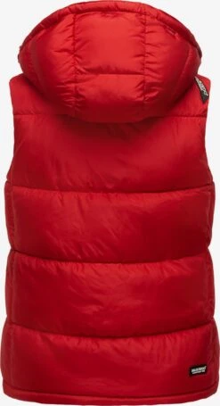 Marikoo Vestes Sans Manches Gilet Eisflöckchen Femme Rouge -Marikoo fc9c5741ad0c22bdc93997b232957042