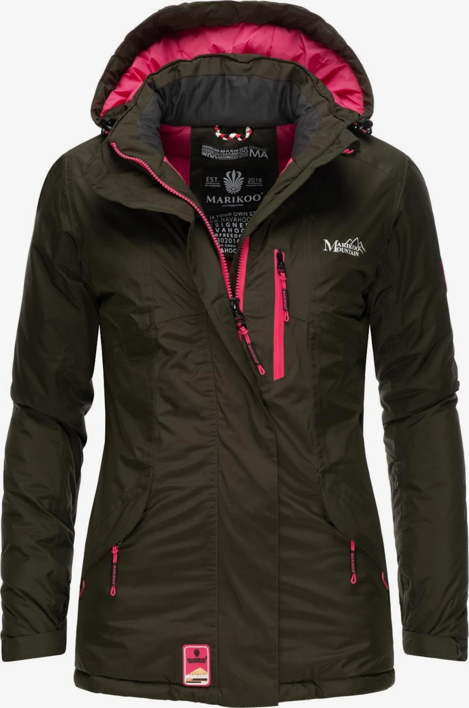 Marikoo Vestes Dextérieur Veste Fonctionnelle Rabeaa Femme Olive 3 Marikoo Vestes Dextérieur Veste Fonctionnelle Rabeaa Femme Olive