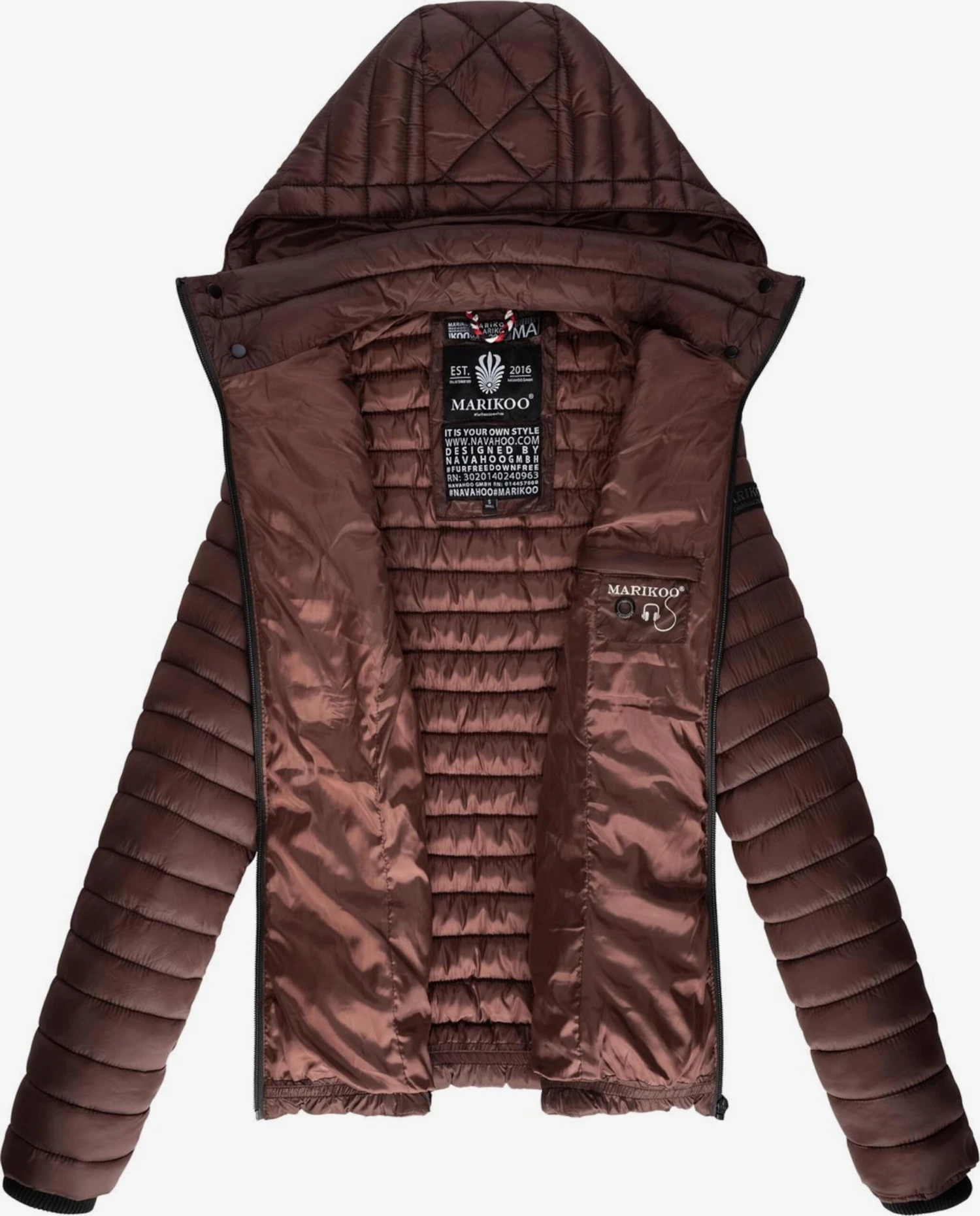 Marikoo Vestes De Mi-saison Veste Mi-saison Samtpfote Femme Chocolat 6 Marikoo Vestes De Mi-saison Veste Mi-saison Samtpfote Femme Chocolat – Image 4