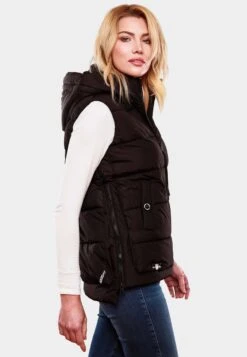 Marikoo Vestes Sans Manches Gilet Zarinaa Femme Noir -Marikoo ff5383fedb37c4946365016eaf534575